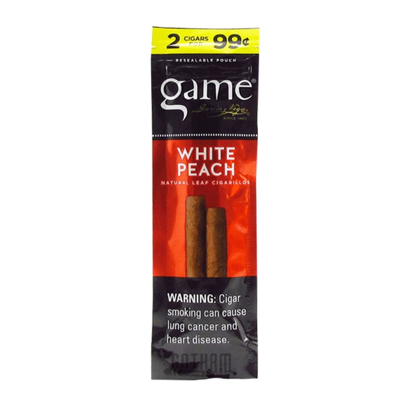 White peach game cigars