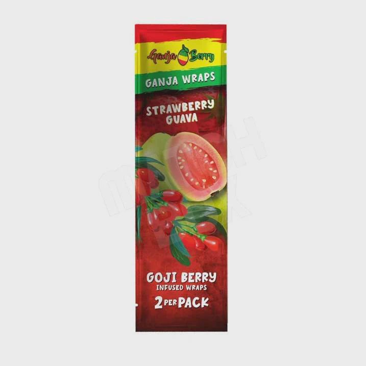 Ganja berry ganja wraps strawberry guava goji berry 2 per pack