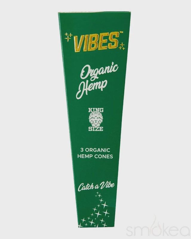 Vibes organic hemp cones king size 3 pk