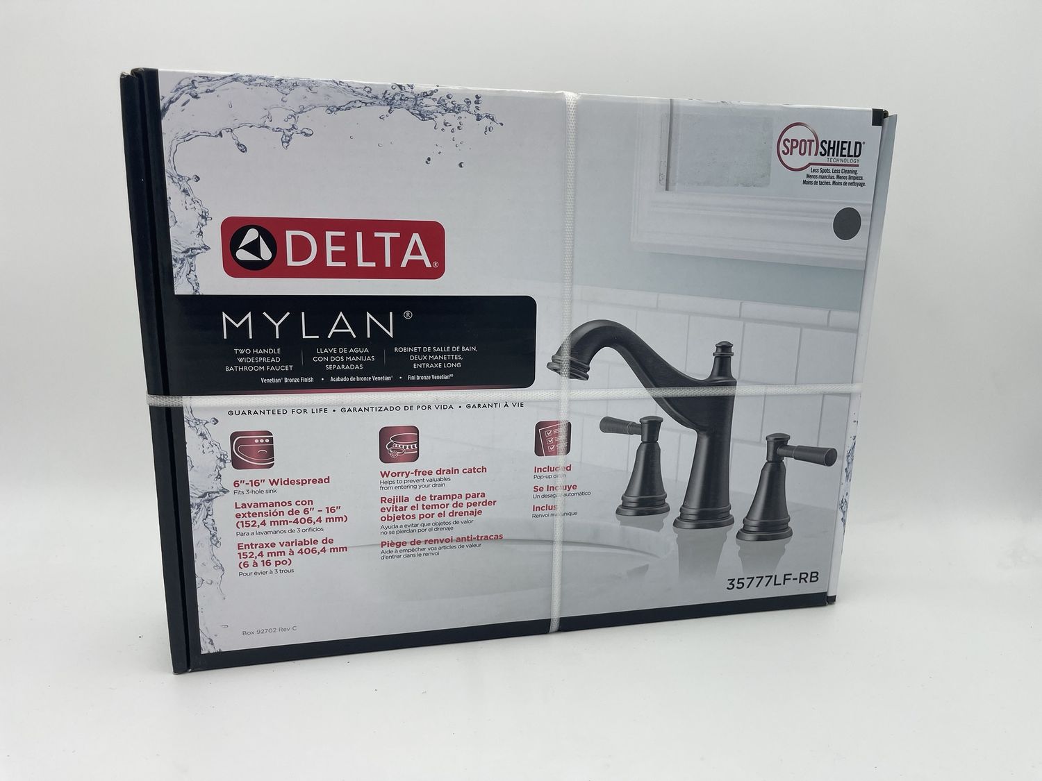 Delta Mylan 8 in. Widespread 2-Handle Bathroom Faucet in Venetian Bronze                                     MSRP: $180