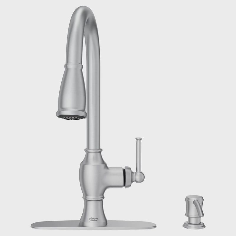 American Standard Marchand Single Control Pull-Down Kitchen Faucet- Stainless Steel