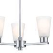 Kichler Stamos 3-Light Brushed Nickel Transitional Led; Dry Rated Chandelier