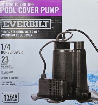 Everbilt 1/4 hp Submersible Pool Cover Pump
