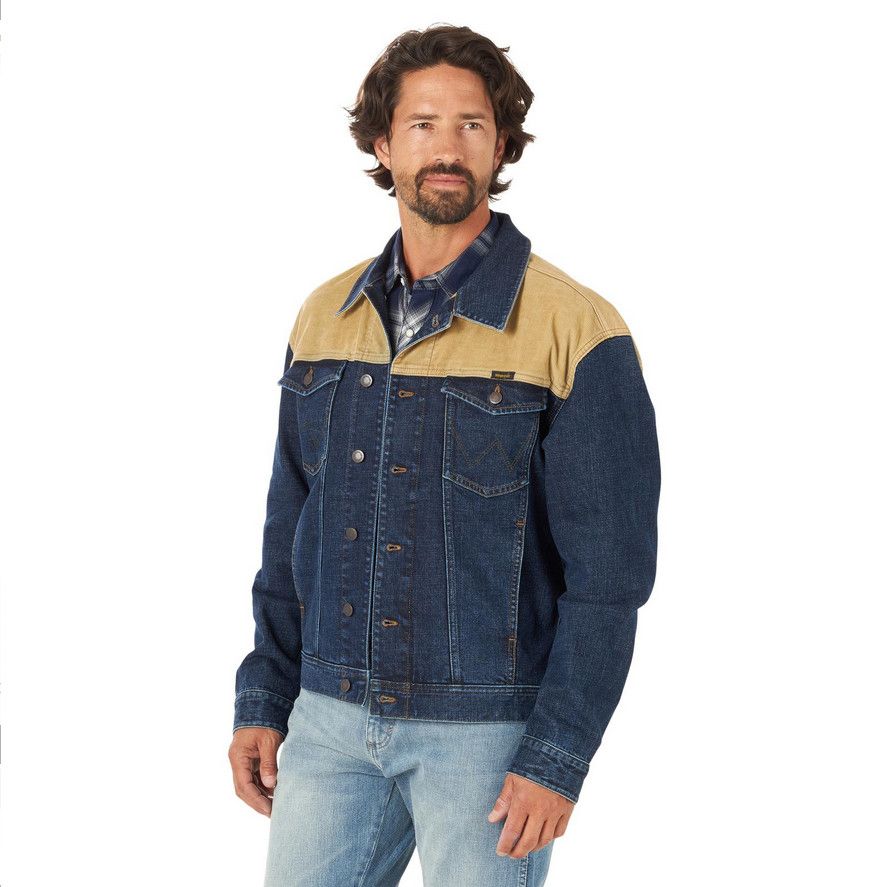 Wrangler - Men&#39;s Denim Jacket W/ Contrasting Yoke - 112318259