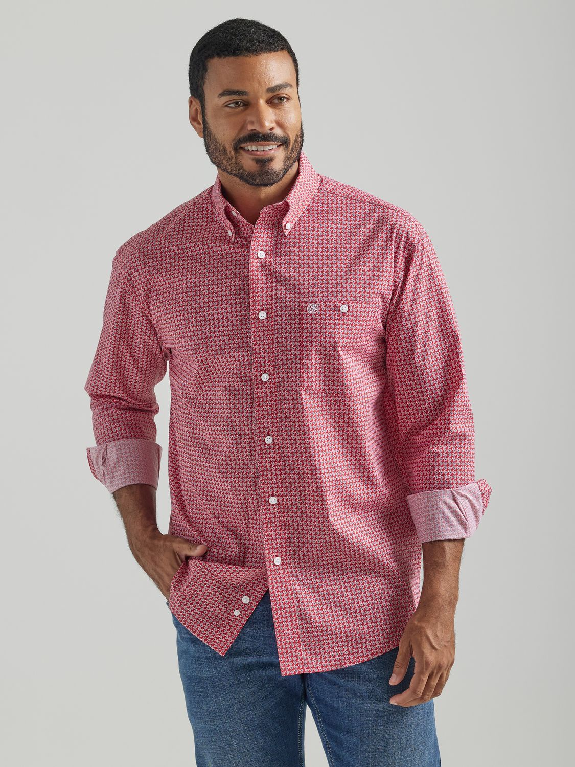 Wrangler - Men&#39;s Classic Long Sleeve Shirt - 112324791