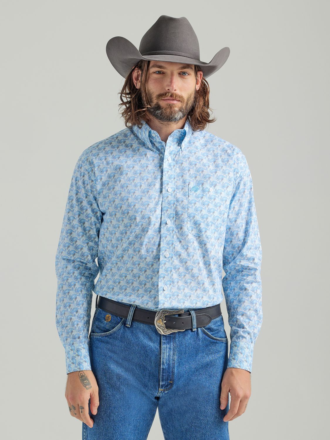 Wrangler - Men&#39;s George Strait Long Sleeve Shirt - 112324875