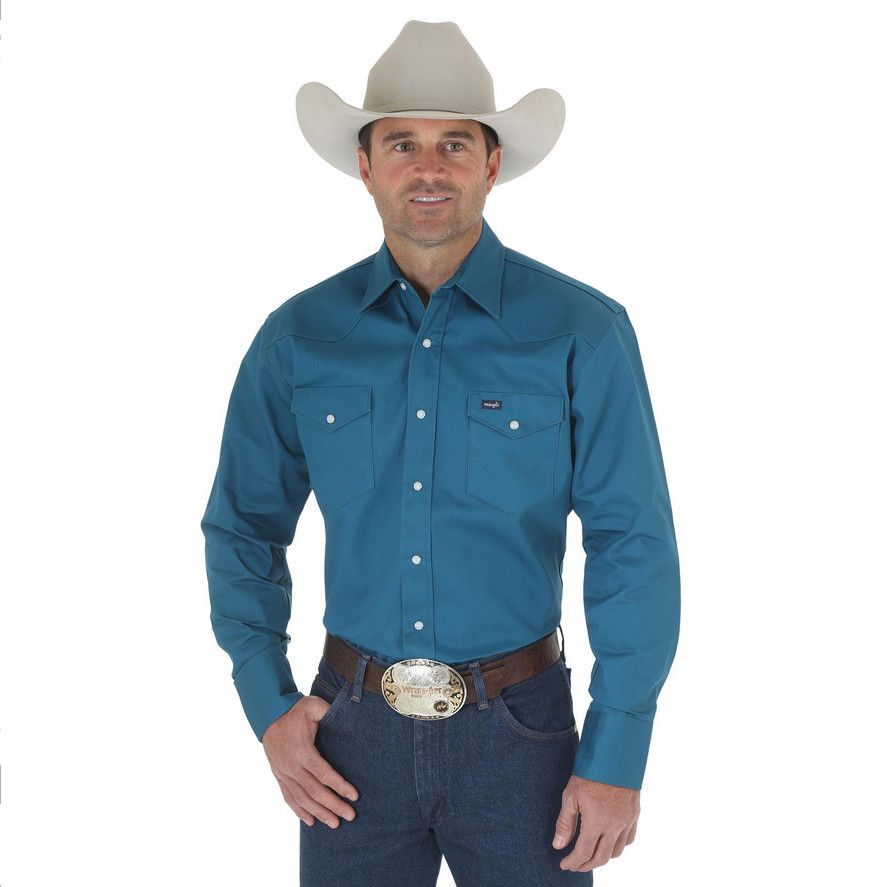 Wrangler - Men&#39;s Authentic Cowboy Cut Workshirt - 10MS71419
