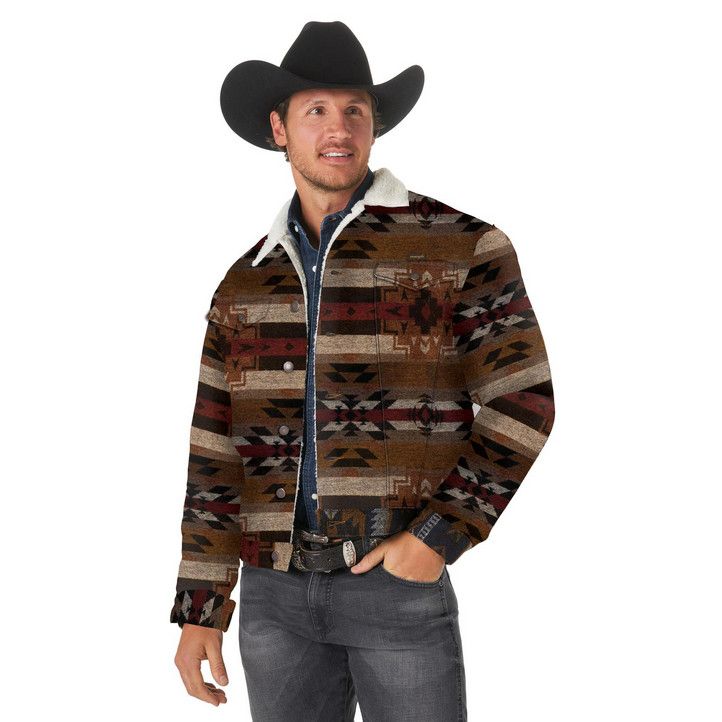 Wrangler - Men&#39;s Jacquard Shepra Lined Jacket- 112318499