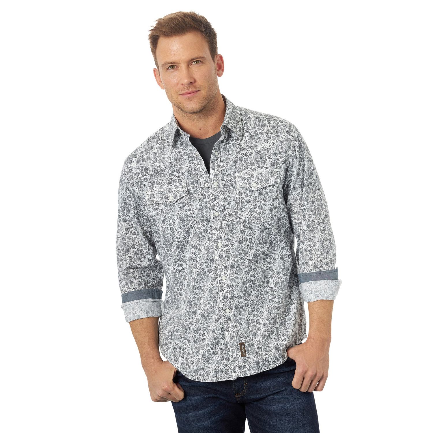 Wrangler - Men&#39;s Retro Long Sleeve Premium Shirt - MVR593M