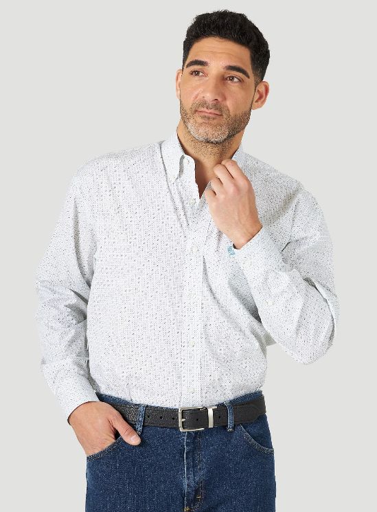 Wrangler - Men&#39;s George Strait Collection Short Sleeve Button Down Shirt - MGSQ964