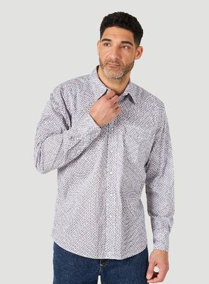 Wrangler - Men&#39;s 20X Competition Advanced Comfort Long Sleeve Plaid Shirt - MJC348M