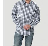 Wrangler - Men&#39;s Wrinkle Resist Long Sleeve Shirt Relaxed Fit- 112314901