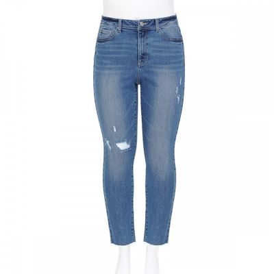 WAX JEANS - Womens High Rise Skinny Jeans - 90185XL