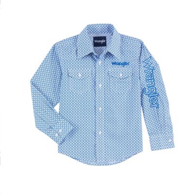 Wrangler - Boys Logo Long Sleeve Shirt - 112314857 