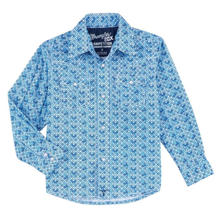Wrangler - Boys 20X Advanced Comfort Long Sleeve Shirt - 112314923  