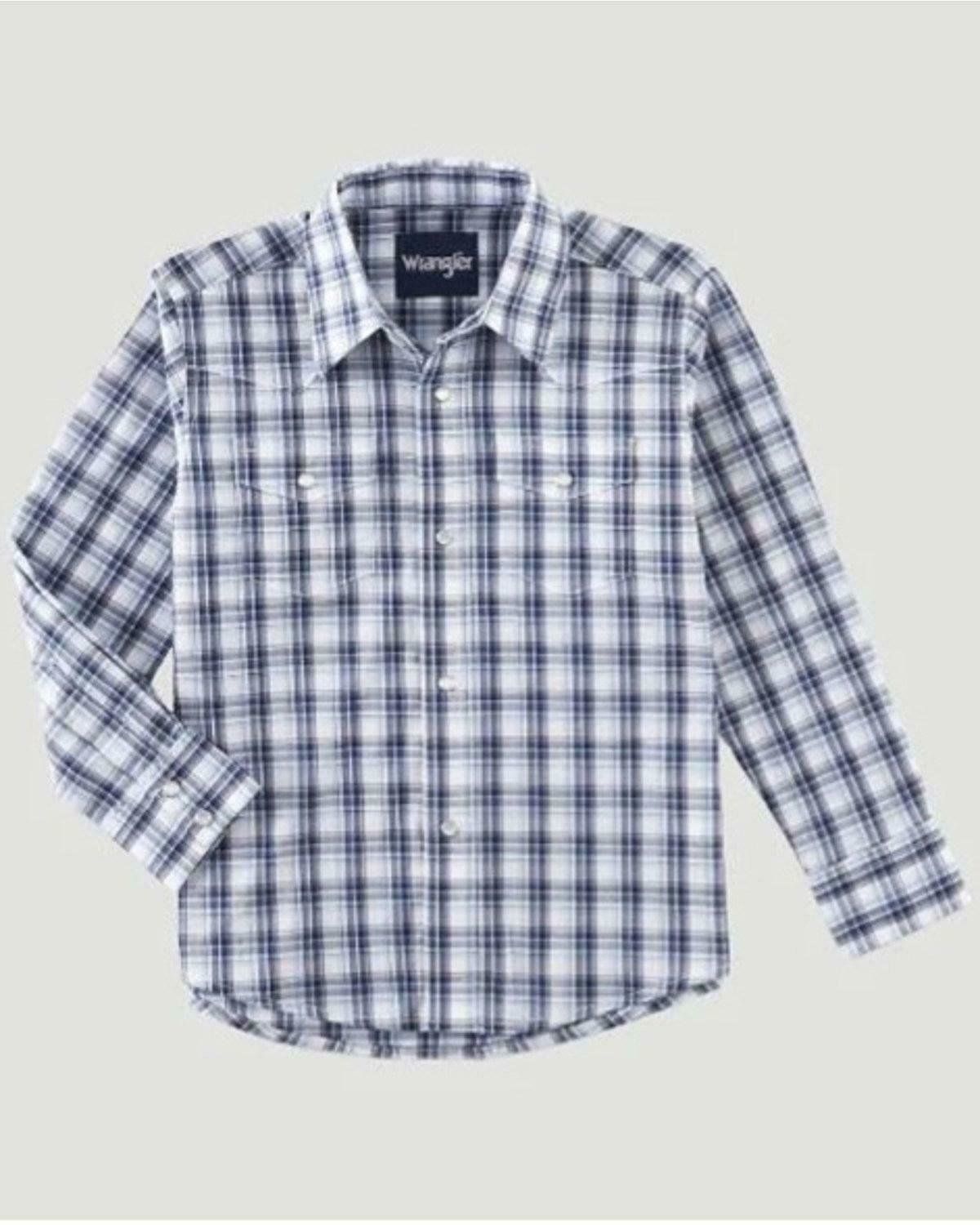 Wrangler - Boys Wrinkle Resistant Long Sleeve Shirt - 112314833 