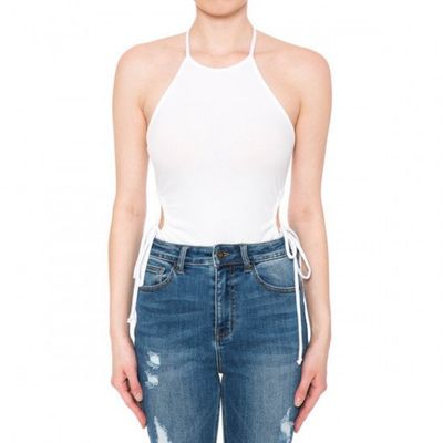 Ambiance - Women&#39;s Halter Neck Bodysuit - 73352