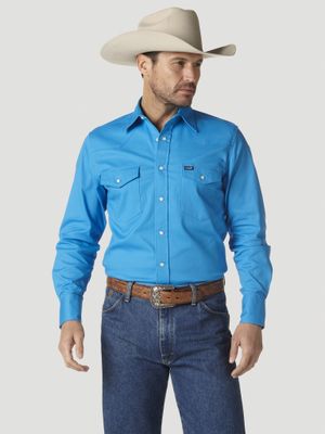 Wrangler - Men&#39;s Advanced Comfort LS Workshirt - 10MACW05B 