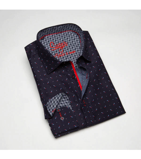 Sugar- Men&#39;s Print Dress Shirt Dale 