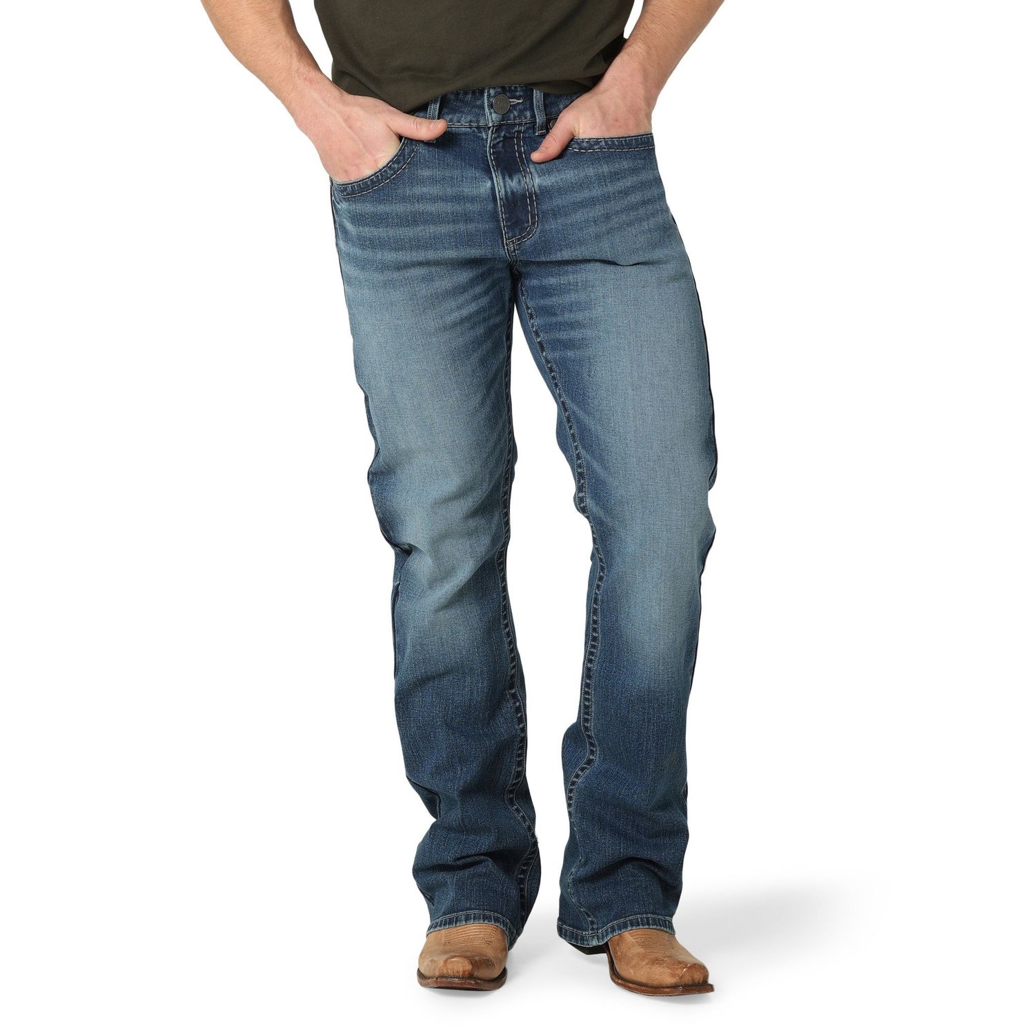 Wrangler - Men Rock 47 Slim Boot Jean - 112315121