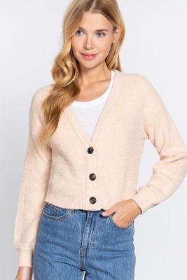 Active USA - LONG SLV V-NECK SWEATER CARDIGAN - SW13247