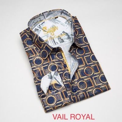 Sugar - Men&#39;s Print Dress Shirt - Vail