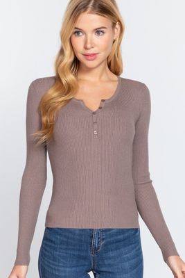  Active USA - VIscose Henley Sweater - SW10807-N