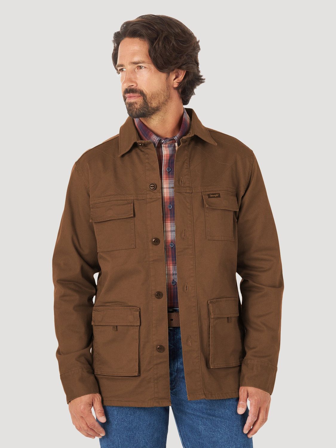 Wrangler - Men&#39;s Quilted Yoke Chore Jacket - 112318550 