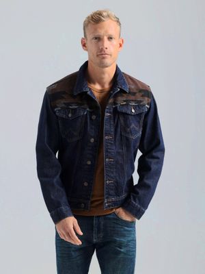 Wrangler - Men&#39;s Denim Jacket With Contrasting Yoke - 112318260