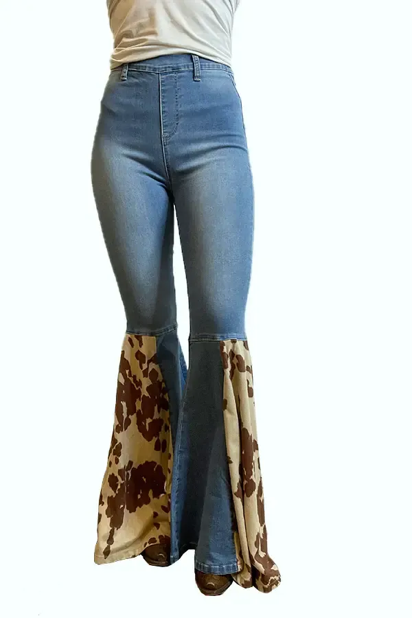 Women’s High Rise Bell Bottom Pants - P541