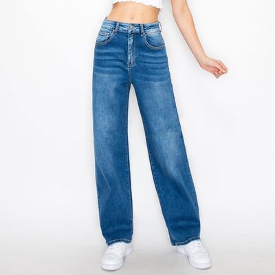 Wax Jean Women&#39;s Straight Jean Pants - 90333