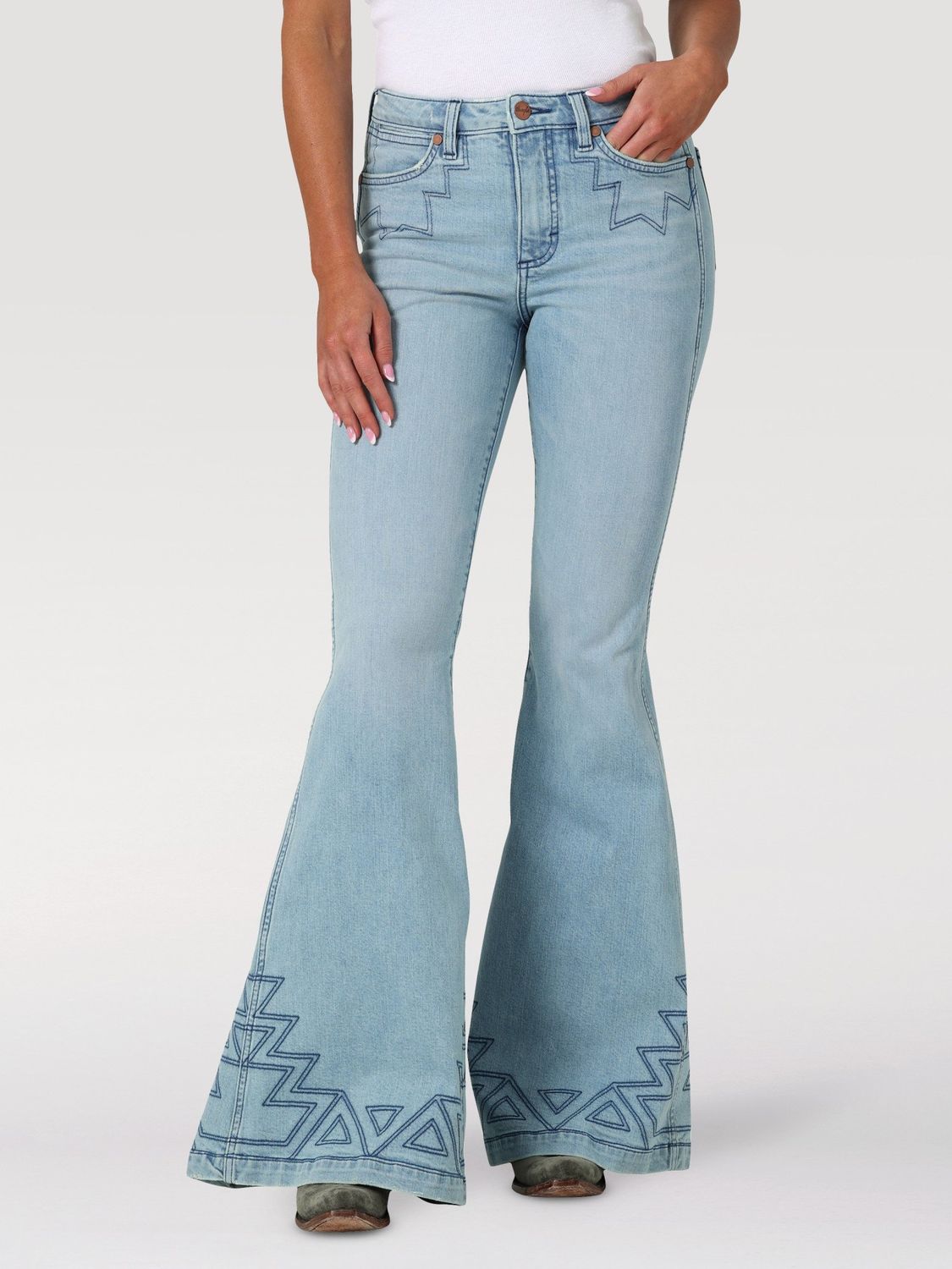 Wrangler® Retro® The Green Jean - Trumpet Flare - 112336741 