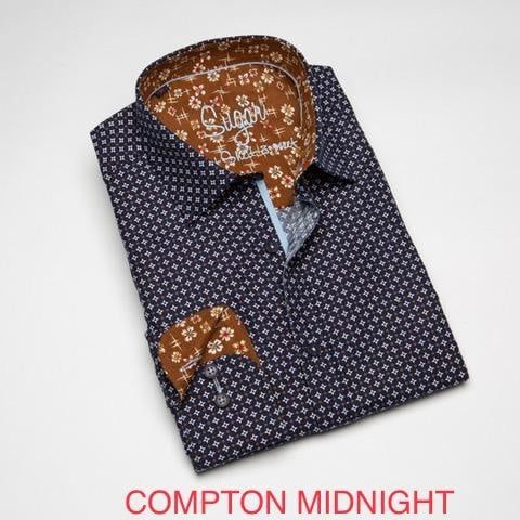 Sugar- Men&#39;s Print Dress Shirt Compton