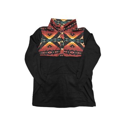 Women’s Crew Neck Aztec Print Sweater - T1120