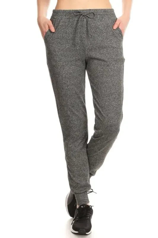 Shosho Stretch Knit Joggers With Side Stripes 7TRK07