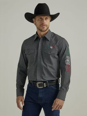 Men&#39;s Western Logo Long Sleeve Shirt  - 112330376