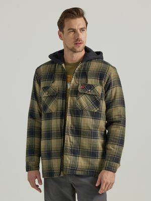 Wrangler Men&#39;s Riggs Workwear Hooded Flannel - 112330072