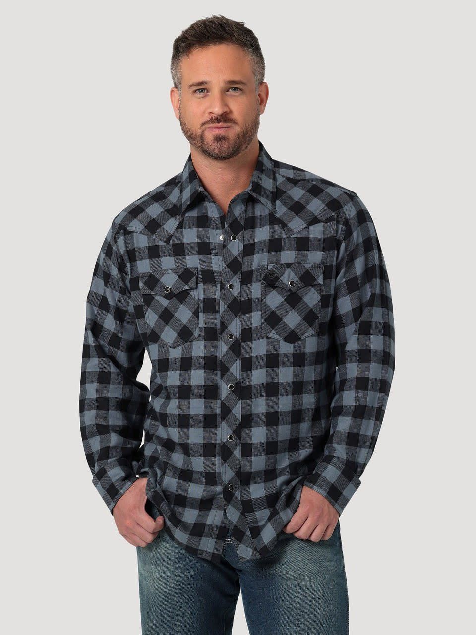 Men&#39;s Retro Flannel Long Sleeve Shirt  112330472