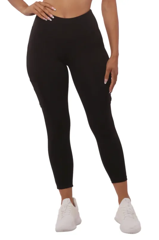 SHOSHO HIGH WAIST SPORT LEGGING W/CARGO-POCKETS-23L18