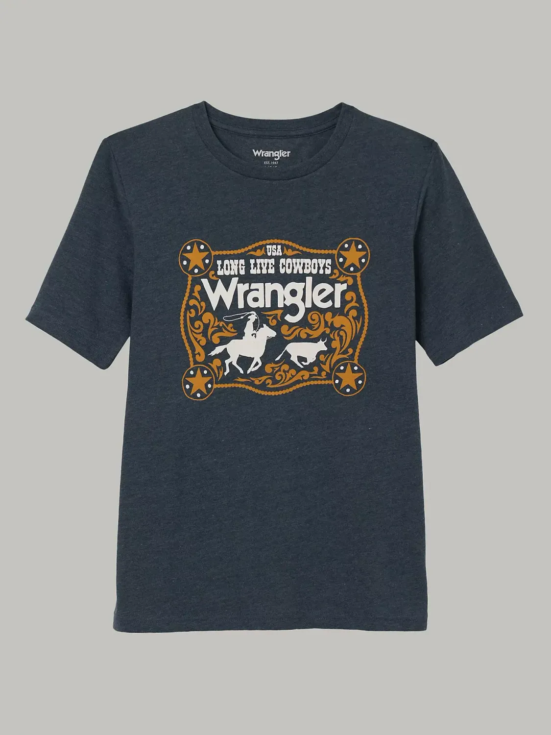 Boys Wrangler® Short Sleeve T-Shirt - Regular Fit - 112344154