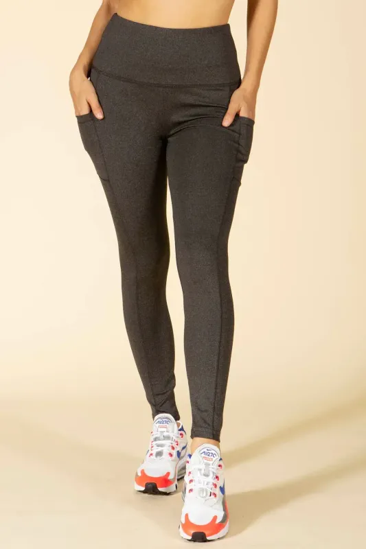 SHOSHO TUMMY CONTROL BUTT SPORT LEGGING W POCKETS-20L06