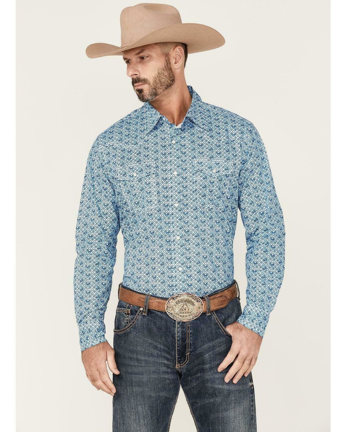 Wrangler - Men&#39;s Western 20X AC Long Sleeve Snap Shirt -  112314965