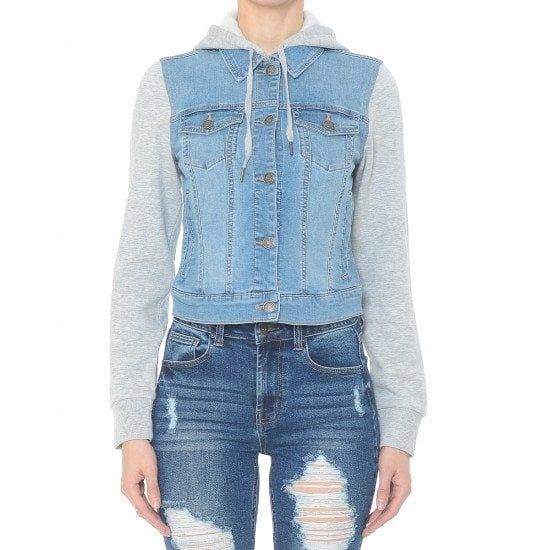 Wax Jeans Women&#39;s Denim Jacket - 90214, Color: LIGHT, Size: S