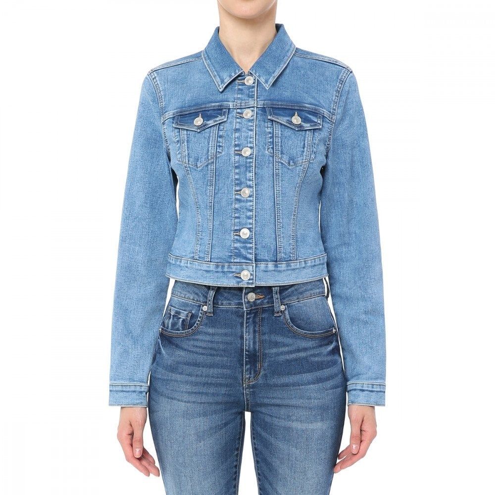 Wax Jeans Women&#39;s Denim Jacket - 90230, Color: LIGHT, Size: S