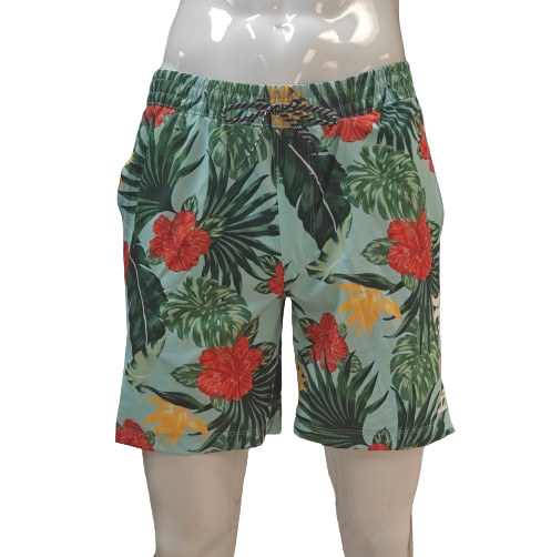 Hurley Men Swim Shorts CA64249, Color: MINT/ FLORAL, Size: S