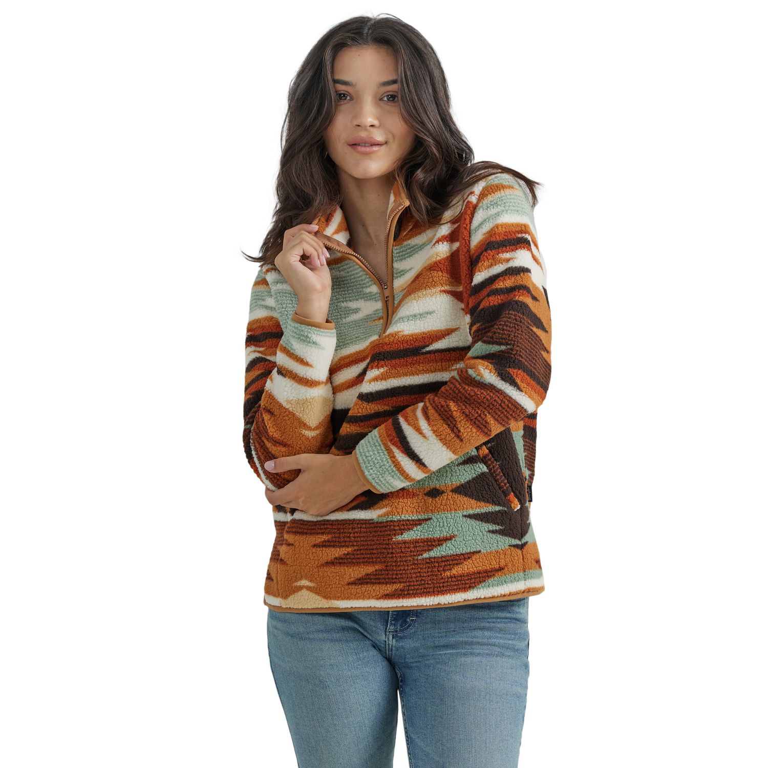 Wrangler Womens Retro® Punchy Sherpa Pullover - 112352999