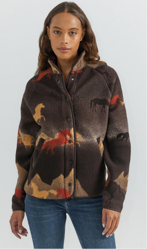 Wrangler Womens Retro® Western Vintage Sherpa Jacket - 112353131