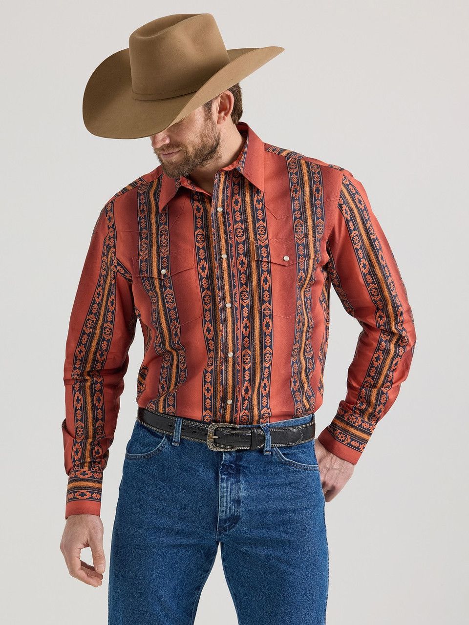 Wrangler Mens Checotah Print Shirt - 112351473