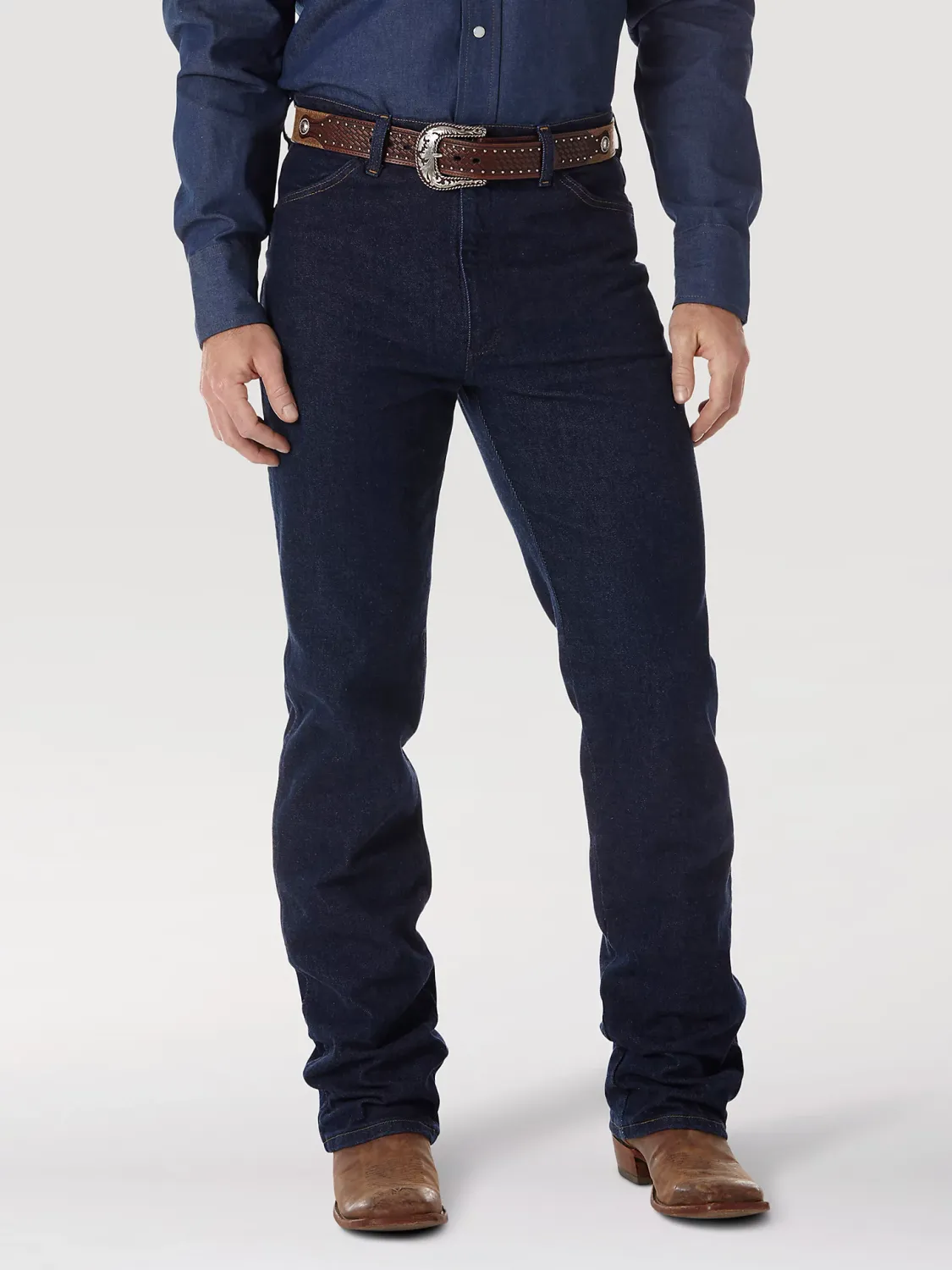 Wrangler - Mens Cowboy Cut® Navy Stretch Jean Slim Fit Jean - 937STR