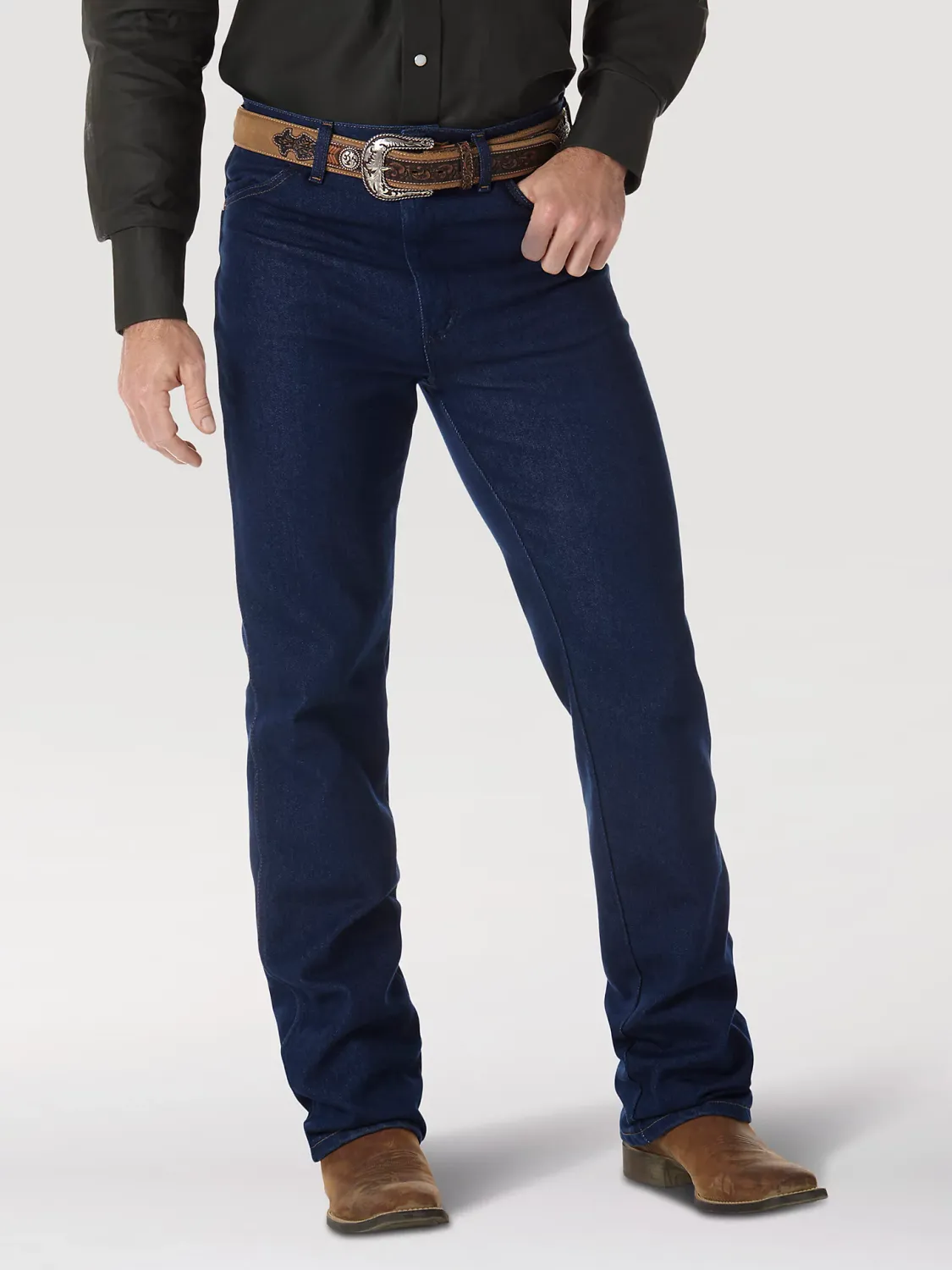 Wrangler - Mens Cowboy Cut Stretch Slim Fit Jeans - 938NAV